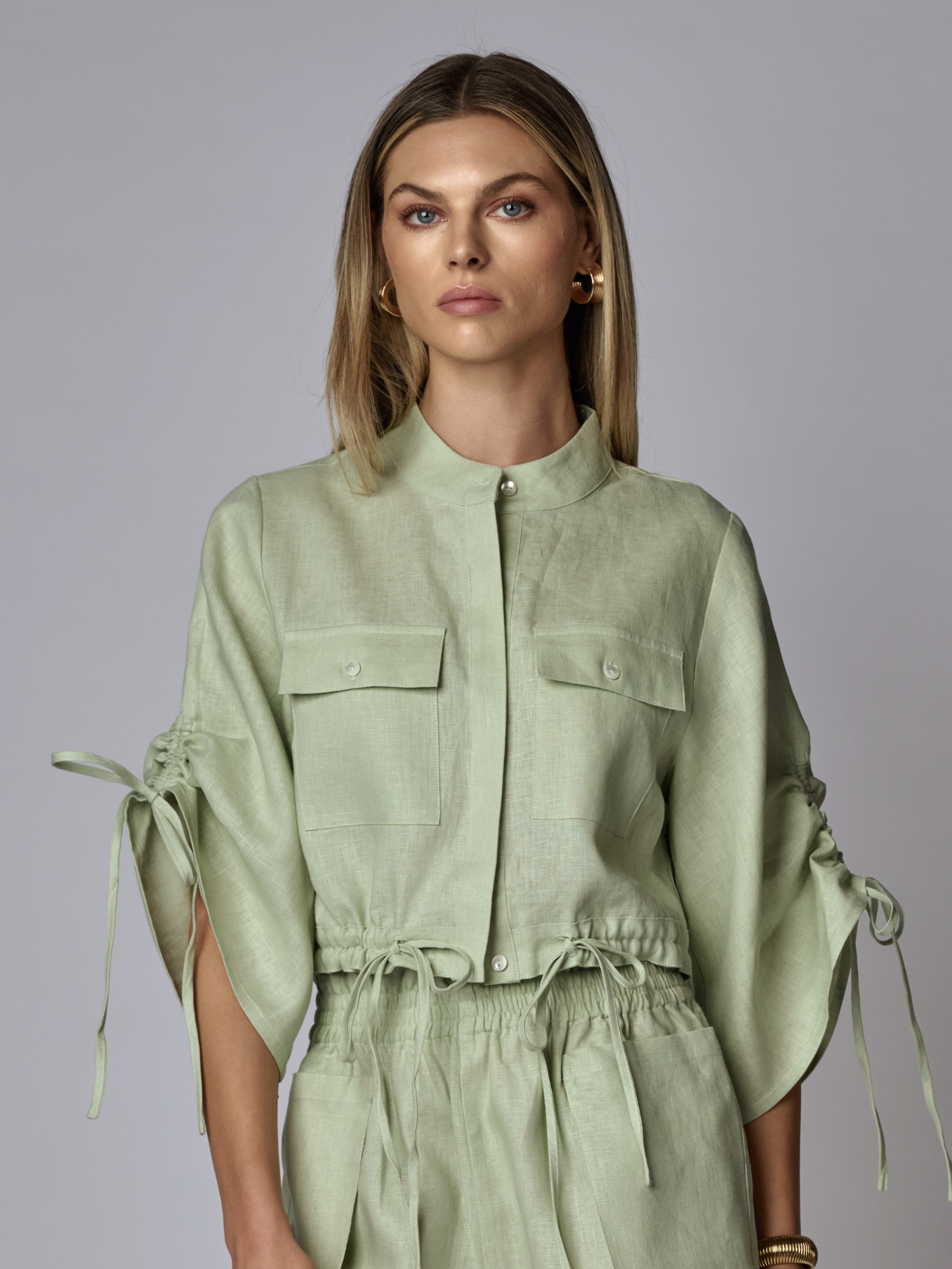 EVA TOP IN LINEN