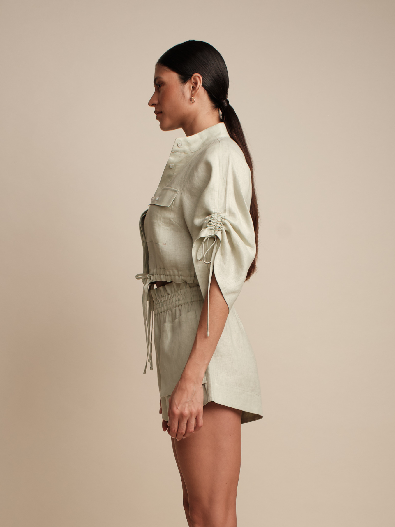 EVA TOP IN LINEN