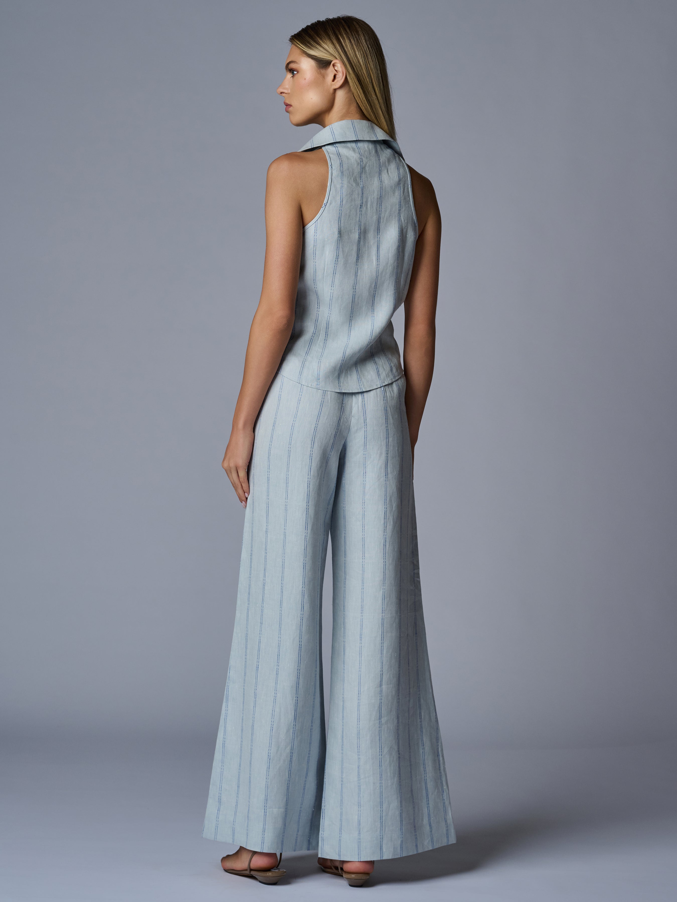 CAPRI PANT - BLUE STRIPE