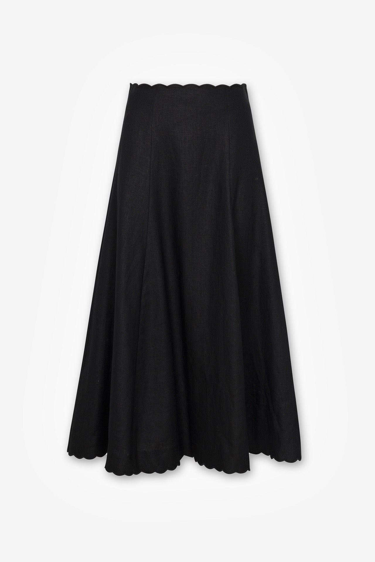 hevron-issa-midi-skirt-black-