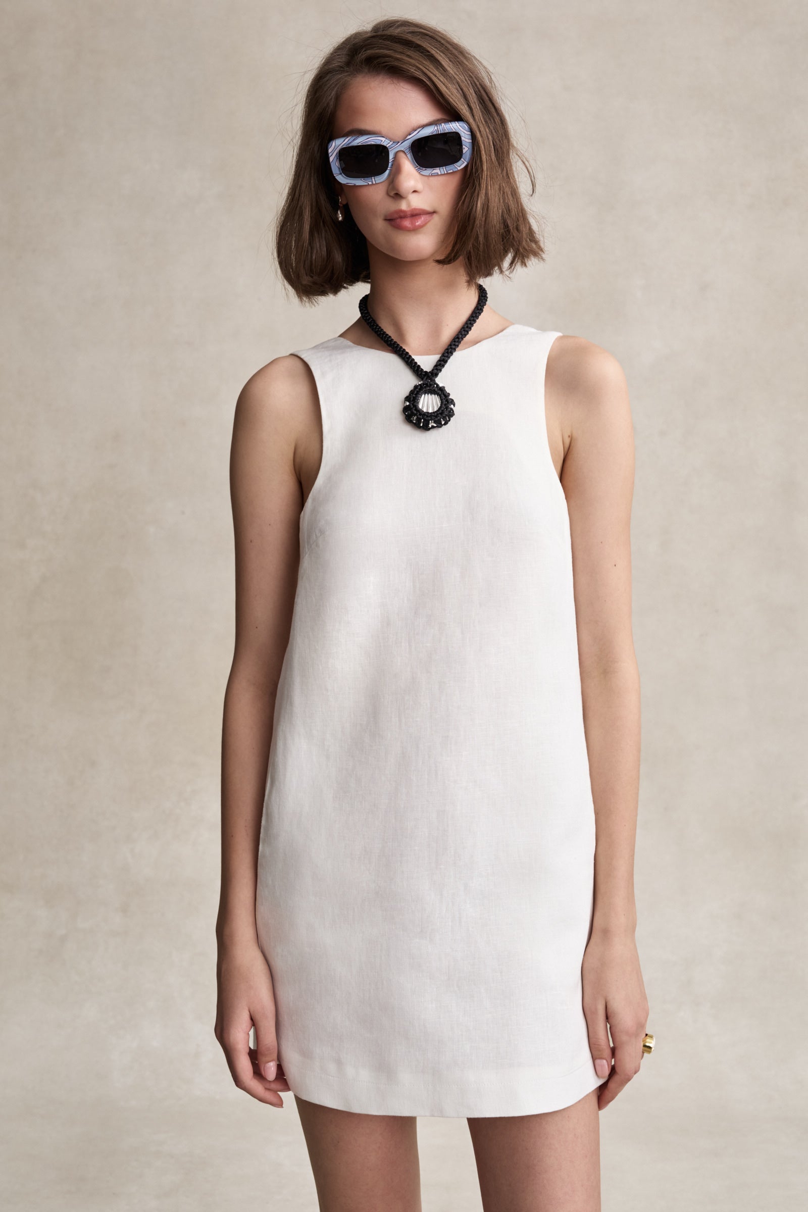 HEVRON Ainsley Dress | White | Size M