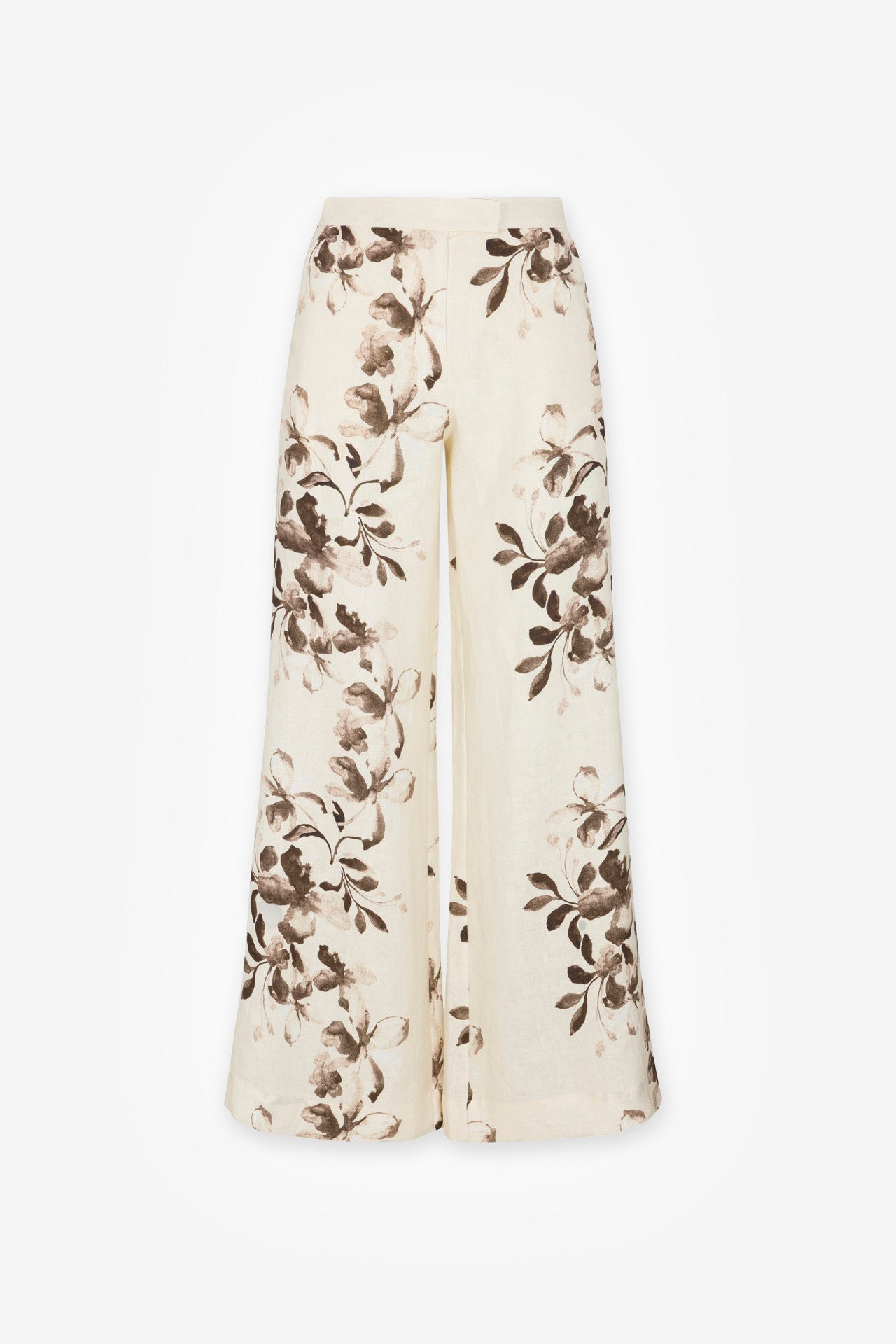 Capri Floral Linen Pant | HEVRON